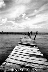 Hurricaine damaged dock , Isla Murjeres Mexico. by Patrick Smith 